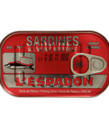 SARDINES A'LHUILE VEGETALE