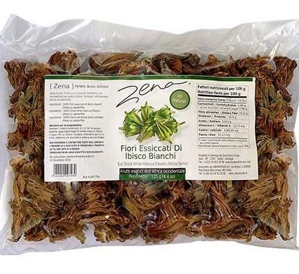 Dried White Hibiscus Flowers 125 g